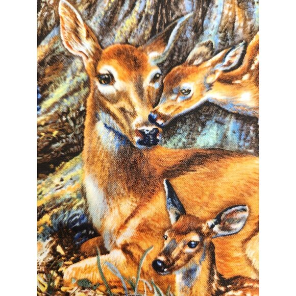 Amy Brackenbury Woodland Animals Fabric Deer & Chipmunk Nature Panels PAT9100 - Picture 8 of 16